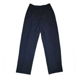 Vintage EN AVANCE black pleated size 8 dress pants polyester lined